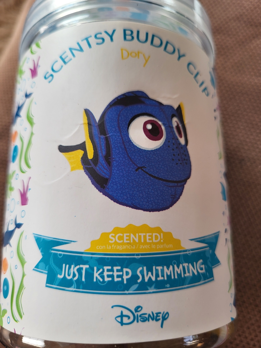 Scentsy Dory Buddy Clip - Blue and Yellow Scented Kids Clip